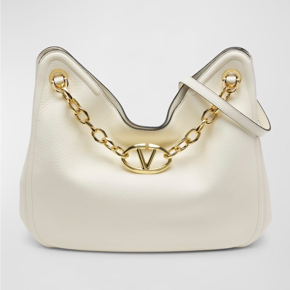Valentino VLOGOC Moon Leather Hobo Bag